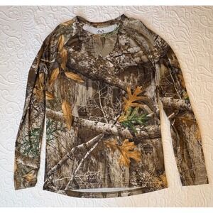 RealTree Edge Camo Lightweight Long Sleeve Shirt Hunting Outdoor Men Small